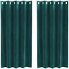 Užtemdymo užuolaidos 2 pcs Tamsiai žalia 140 x 175 cm Aksomas