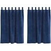 Užtemdymo užuolaidos 2 pcs Tamsiai mėlyna 140 x 140 cm Aksomas