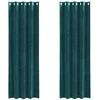 Užtemdymo užuolaidos 2 pcs Tamsiai žalia 140 x 245 cm Aksomas