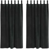 Užtemdymo užuolaidos 2 pcs Juoda 140 x 175 cm Aksomas