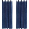 Užtemdymo užuolaidos 2 pcs Tamsiai mėlyna 140 x 260 cm Aksomas