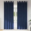 Užtemdymo užuolaidos 2 pcs Tamsiai mėlyna 140 x 245 cm Aksomas