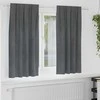 Užtemdymo užuolaidos 2 pcs Šviesiai pilka 140 x 175 cm Aksomas