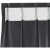 Užtemdymo užuolaidos 2 pcs Tamsiai pilka 140 x 175 cm Aksomas