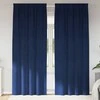 Užtemdymo užuolaidos 2 pcs Tamsiai mėlyna 140 x 245 cm Aksomas