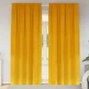 Užtemdymo užuolaidos 2 pcs Garučių geltona 140 x 260 cm Aksomas