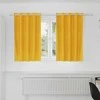 Užtemdymo užuolaidos 2 pcs Garučių geltona 140 x 140 cm Aksomas