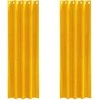 Užtemdymo užuolaidos 2 pcs Garučių geltona 140 x 225 cm Aksomas