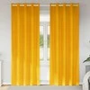 Užtemdymo užuolaidos 2 pcs Garučių geltona 140 x 245 cm Aksomas