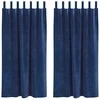 Užtemdymo užuolaidos 2 pcs Tamsiai mėlyna 140 x 175 cm Aksomas