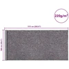 Neslystantys dažytojo fliso audiniai, 2 vnt., 5 m, 220 g/m², pilki
