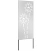 Sodo privatumo ekranas Sidabro 50 x 140 cm Nerūdijantis plienas