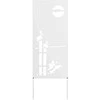 Sodo privatumo ekranas „Fretwork“ Balta 50 x 140 cm