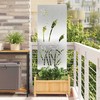 Sodo privatumo ekranas Sidabro 50 x 140 cm Nerūdijantis plienas