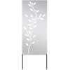 Sodo privatumo ekranas Sidabro 50 x 140 cm Nerūdijantis plienas