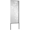Sodo privatumo ekranas Sidabro 50 x 140 cm Nerūdijantis plienas