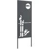 Sodo privatumo ekranas „Fretwork“ Antracitas 50 x 140 cm
