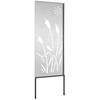 Sodo privatumo ekranas Sidabro 50 x 140 cm Nerūdijantis plienas