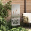 Sodo privatumo ekranas Sidabro 50 x 140 cm Nerūdijantis plienas