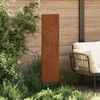 Sodo privatumo ekranas „Fretwork“ Rūdijanti 32 x 140 cm