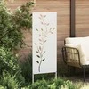 Sodo privatumo ekranas Gėlių Balta 50 x 140 cm