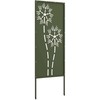 Nuotraukų rėmelis Sodo privatumo ekranas „Fretwork“ Alyvuogių žalia 50 x 140 cm