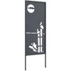 Sodo privatumo ekranas „Fretwork“ Antracitas 50 x 140 cm