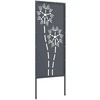 Nuotraukų rėmelis Sodo privatumo ekranas „Fretwork“ Antracitas 50 x 140 cm