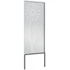 Nuotraukų rėmelis Sodo privatumo ekranas „Fretwork“ Sidabro 50 x 140 cm