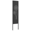 Sodo privatumo ekranas „Fretwork“ Juoda 32 x 140 cm