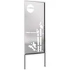 Sodo privatumo ekranas Sidabro 50 x 140 cm Nerūdijantis plienas