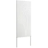 Nuotraukų rėmelis Sodo privatumo ekranas „Fretwork“ Balta 50 x 140 cm