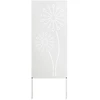 Nuotraukų rėmelis Sodo privatumo ekranas „Fretwork“ Balta 50 x 140 cm