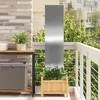 Sodo privatumo ekranas Sidabro 32 x 140 cm Nerūdijantis plienas