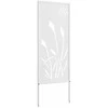 Sodo privatumo ekranas „Fretwork“ Balta 50 x 140 cm