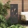 Sodo privatumo ekranas „Fretwork“ Juoda 50 x 140 cm