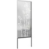 Sodo privatumo ekranas Sidabro 50 x 140 cm Nerūdijantis plienas