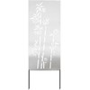 Sodo privatumo ekranas Sidabro 50 x 140 cm Nerūdijantis plienas