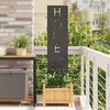 Sodo privatumo ekranas „Fretwork“ Juoda 32 x 140 cm