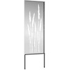 Sodo privatumo ekranas Gėlių Sidabro 50 x 140 cm