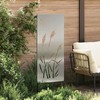 Sodo privatumo ekranas „Fretwork“ Sidabro 50 x 140 cm