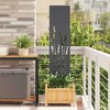 Sodo privatumo ekranas „Fretwork“ Antracitas 32 x 140 cm