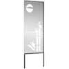Sodo privatumo ekranas „Fretwork“ Sidabro 50 x 140 cm