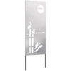 Sodo privatumo ekranas Sidabro 50 x 140 cm Nerūdijantis plienas