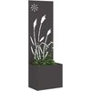 Sodo privatumo ekranas „Fretwork“ Juoda 50 x 150 cm