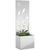 Sodo privatumo ekranas „Fretwork“ Sidabro 50 x 140 cm