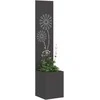 Sodo privatumo ekranas „Fretwork“ Juoda 32 x 32 x 150 cm