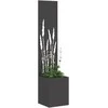 Sodo privatumo ekranas „Fretwork“ Juoda 32 x 32 x 150 cm