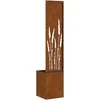 Sodo privatumo ekranas „Fretwork“ Rūdijanti 32 x 150 cm
