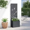 Sodo privatumo ekranas „Fretwork“ Antracitas 50 x 140 cm